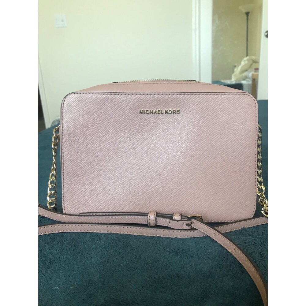 Michael Kors blush dusty pink jet set crossbody bag